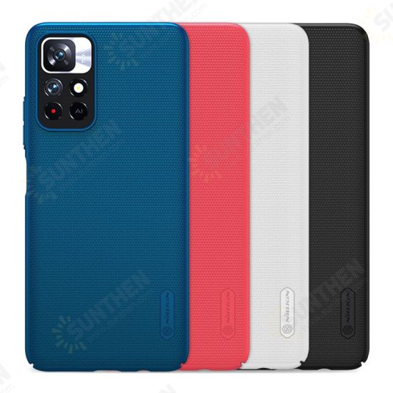 For POCO M4 Pro 5G Case Anti-Fingerprint Anti-Scratch Shockproof Hard PC Protective Case Back Cover Non-Original