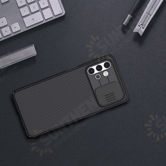 For Samsung Galaxy A32 5G Case Bumper with Lens Cover Shockproof Anti-Scratch TPU + PC Protective Case