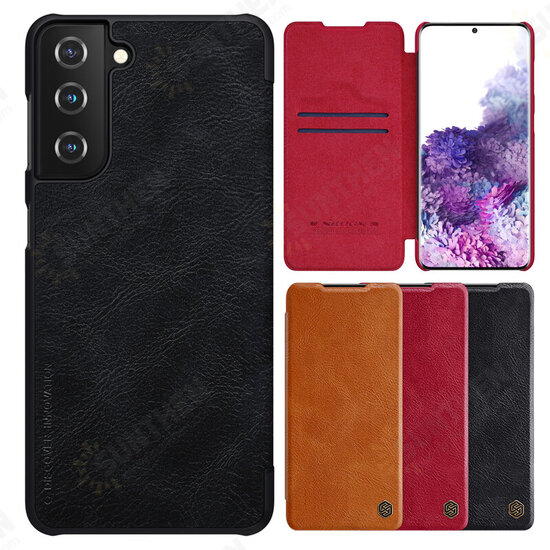 For Samsung Galaxy S21 Case Bumper Flip Shockproof with Card Slot PU Leather Full Cover Protective Case