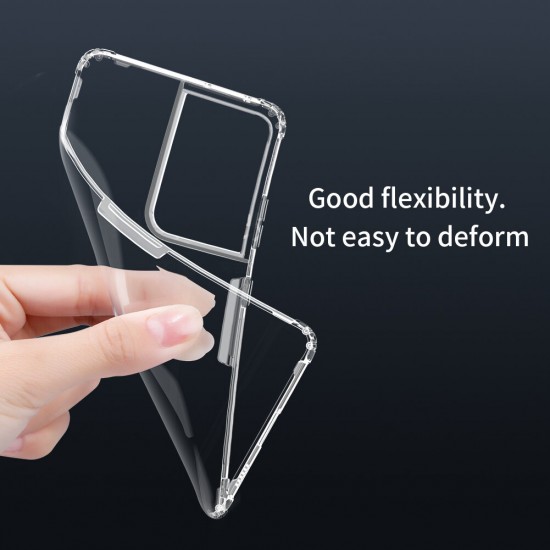 For Samsung Galaxy S21 Ultra Case Bumpers Natural Clear Transparent Shockproof Soft TPU Protective Case Back Cover