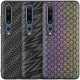 For Xiaomi Mi 10 Mi 10 Pro Case Luxury Luster Twinkle Shield Woven Polyester + PU Leather Shockproof Protective Case Non-original