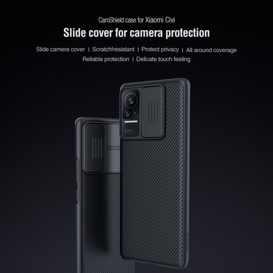 For Xiaomi Mi CIVI Case Bumper with Lens Cover Shockproof Anti-Scratch TPU + PC Protective Case Non-Original