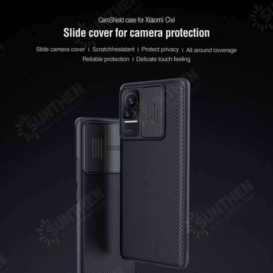 For Xiaomi Mi CIVI Case Bumper with Lens Cover Shockproof Anti-Scratch TPU + PC Protective Case Non-Original