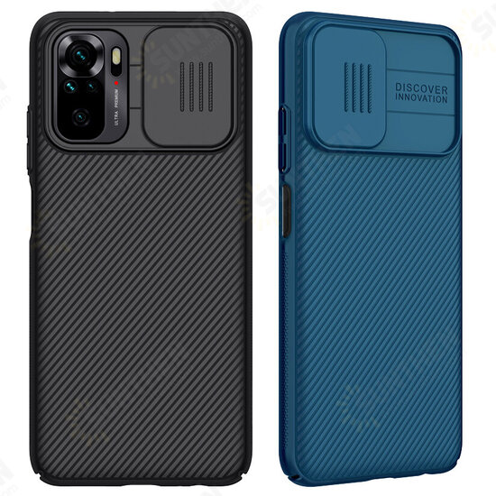 For Xiaomi Redmi Note 10 / Xiaomi Redmi Note 10S Case Bumper with Lens Cover Shockproof Anti-Scratch TPU + PC Protective Case