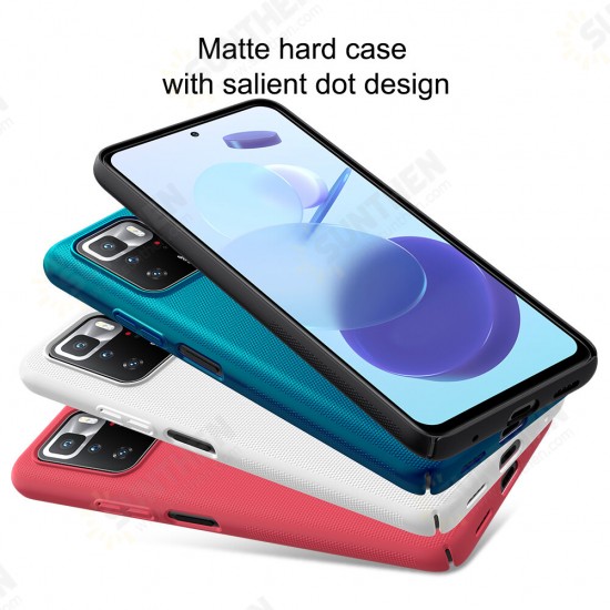 For Xiaomi Redmi Note 10 Pro 5G Case Matte Anti-Fingerprint Anti-Scratch Shockproof Hard PC Protective Case Back Cover Non-Original