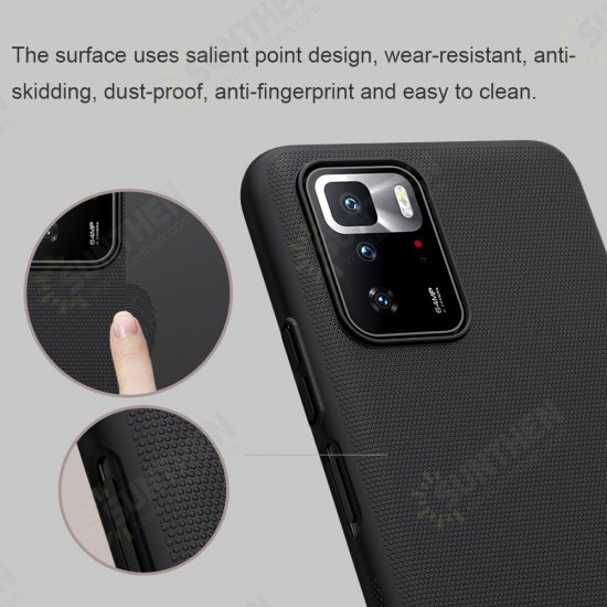 For Xiaomi Redmi Note 10 Pro 5G Case Matte Anti-Fingerprint Anti-Scratch Shockproof Hard PC Protective Case Back Cover Non-Original