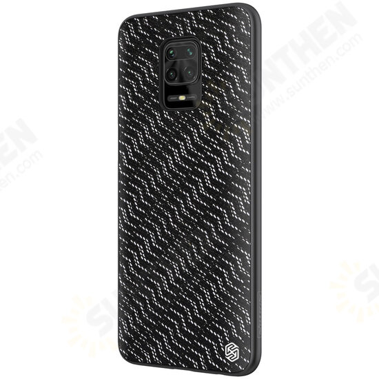 For Xiaomi Redmi Note 9S / Redmi Note 9 Pro / Redmi Note 9 Pro Max Case Luxury Luster Twinkle Shield Woven Polyester + PU Leather Shockproof Protective Case Non-original For Xiaomi Redmi Note 9S / Redmi Note 9 Pro / Redmi Note 9 Pro Max Case Luxury Luster Twinkle Shield Woven Polyester + PU Leather Shockproof Protective Case Non-original