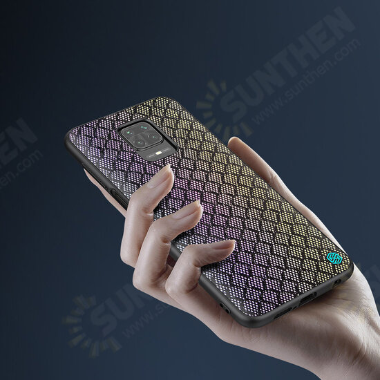 For Xiaomi Redmi Note 9S / Redmi Note 9 Pro / Redmi Note 9 Pro Max Case Luxury Luster Twinkle Shield Woven Polyester + PU Leather Shockproof Protective Case Non-original For Xiaomi Redmi Note 9S / Redmi Note 9 Pro / Redmi Note 9 Pro Max Case Luxury Luster Twinkle Shield Woven Polyester + PU Leather Shockproof Protective Case Non-original