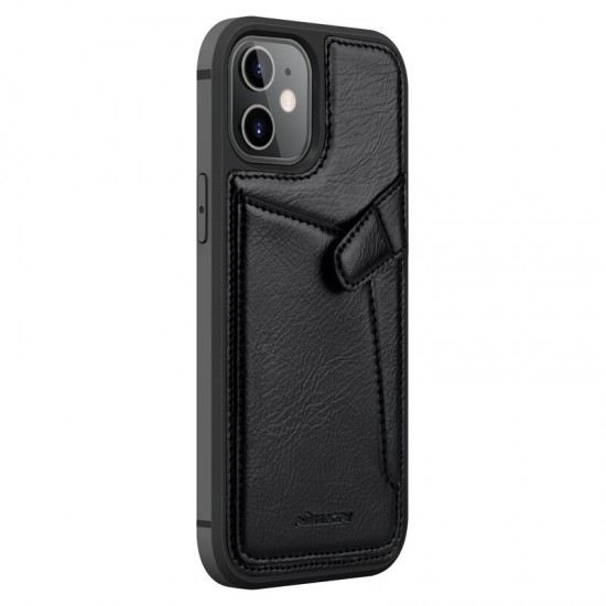 For iPhone 12 Mini Case Business with Card Slot Holder Shockproof Leather Protective Case
