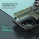 For iPhone 12 Pro / 12 Case Bumpers with Removable Stand Shockproof PC + TPU Protective Case