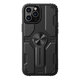 For iPhone 12 Pro Max Case Bumpers with Removable Stand Shockproof PC + TPU Protective Case