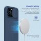 For iPhone 13 Pro Max Case Blue Smooth Shockproof with Slide Lens Protector Soft Liquid Silicone Rubber Protective Case + Amazing H+PRO 9H