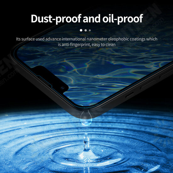 For iPhone 13 Pro Max Case Blue Smooth Shockproof with Slide Lens Protector Soft Liquid Silicone Rubber Protective Case + Amazing H+PRO 9H