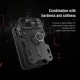 For iPhone 13 Pro Max Protective Case Anti-Peeping Slide Lens Cover with Bracket Anti-Scratch Shockproof Back Cover