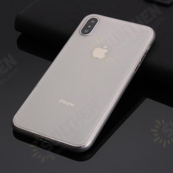 PP Ultra Thin Anti Fingerprint Protective Case for iPhone X