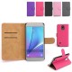 PU Leather Flip Wallet Card Slot Braceket Case For Samsung Galaxy Note 4