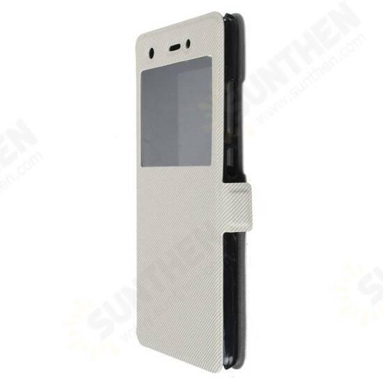 PU Leather Magnetic Flip Stand Window Case Cover Pouch Sleeve For Wiko Pulp 4G PU Leather Magnetic Flip Stand Window Case Cover Pouch Sleeve For Wiko Pulp 4G