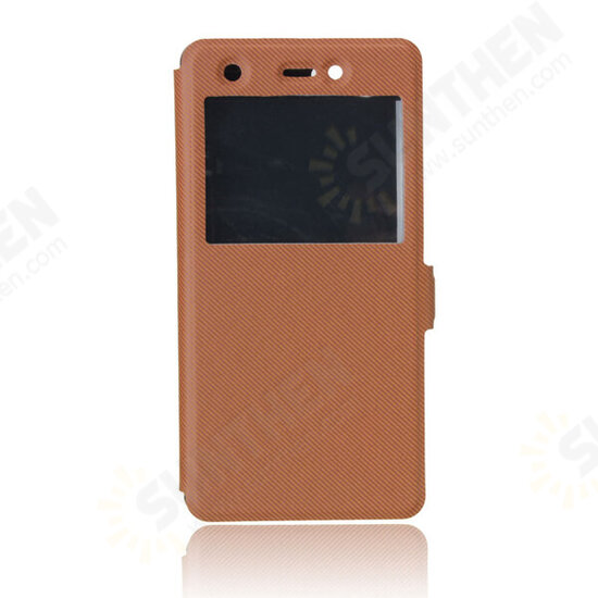 PU Leather Magnetic Flip Stand Window Case Cover Pouch Sleeve For Wiko Pulp 4G PU Leather Magnetic Flip Stand Window Case Cover Pouch Sleeve For Wiko Pulp 4G