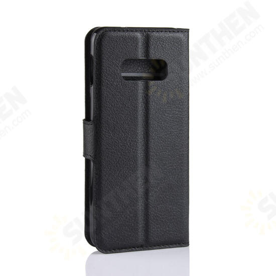 PU Leather Wallet Kickstand Flip Protective Case For Samsung Galaxy S10e 5.8 Inch
