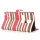 PU Stripe Wallet Leather Stand Case For Samsung Note4 N9100 PU Stripe Wallet Leather Stand Case For Samsung Note4 N9100