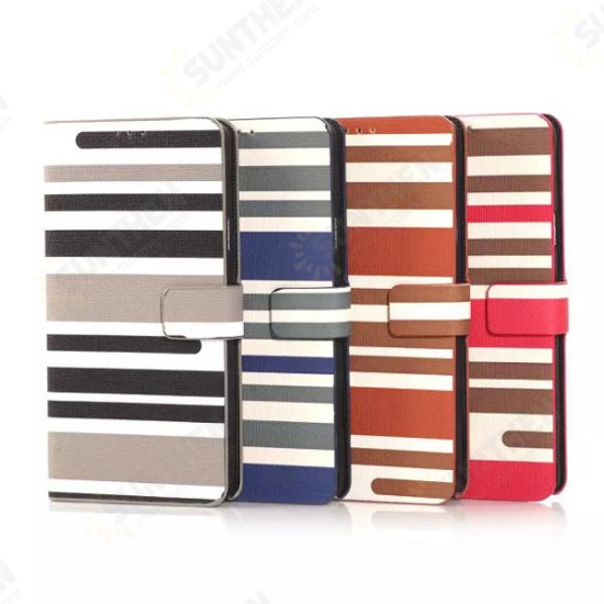 PU Stripe Wallet Leather Stand Case For Samsung Note4 N9100 PU Stripe Wallet Leather Stand Case For Samsung Note4 N9100