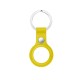 Portable Pure PU Leather Protective Cover Sleeve with Keychain for Apple Airtags bluetooth Tracker
