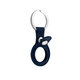 Portable Pure PU Leather Protective Cover Sleeve with Keychain for Apple Airtags bluetooth Tracker