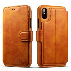 Premium Cowhide Wallet Card Slot Kickstand Case For iPhone X Premium Cowhide Wallet Card Slot Kickstand Case For iPhone X