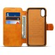 Premium Cowhide Wallet Card Slot Kickstand Case For iPhone X