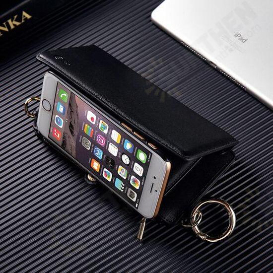 Removable PU Leather Clutch Wallet Holder Filp Card Case Shoulder Bag Women Purse For iPhone 6 6S