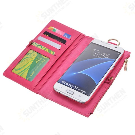 Removable PU Leather Wallet Case For Samsung Galaxy S7 Edge Removable PU Leather Wallet Case For Samsung Galaxy S7 Edge