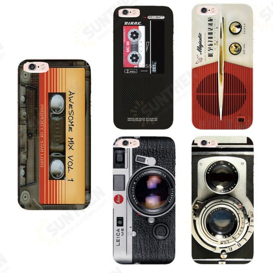 Retro Camera Tape Pattern TPU Shockproof Protective Case Back Cover for iPhone X / XS / XR / 6 / 6S / 7 / 6 Plus / 6S Plus Retro Camera Tape Pattern TPU Shockproof Protective Case Back Cover for iPhone X / XS / XR / 6 / 6S / 7 / 6 Plus / 6S Plus