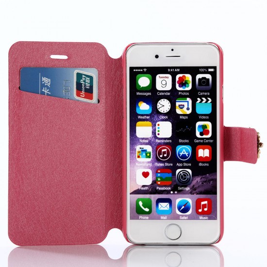 Retro Card Slots Bracket Flip Protective Case for iPhone 6Plus/6sPlus
