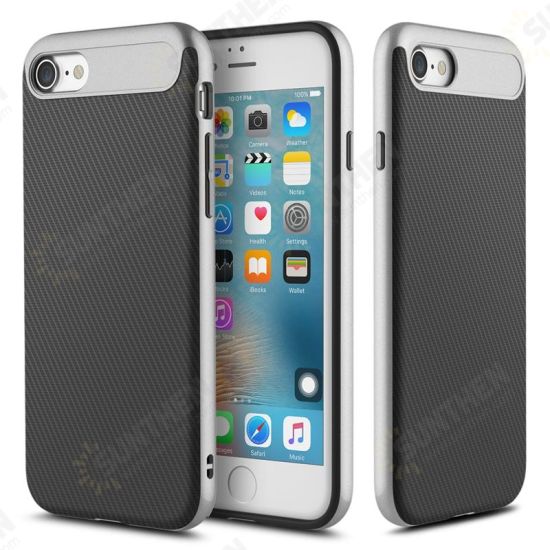 Carbon Fiber Texture Hybrid TPU PC Case For iPhone 7 Carbon Fiber Texture Hybrid TPU PC Case For iPhone 7