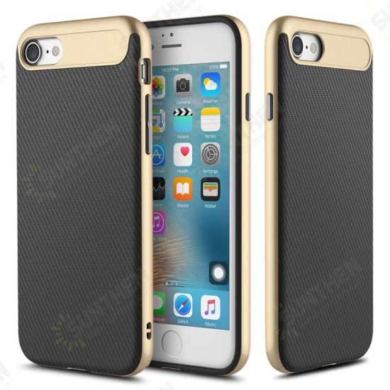 Carbon Fiber Texture Hybrid TPU PC Case For iPhone 7 Carbon Fiber Texture Hybrid TPU PC Case For iPhone 7