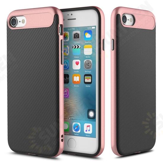 Carbon Fiber Texture Hybrid TPU PC Case For iPhone 7 Carbon Fiber Texture Hybrid TPU PC Case For iPhone 7