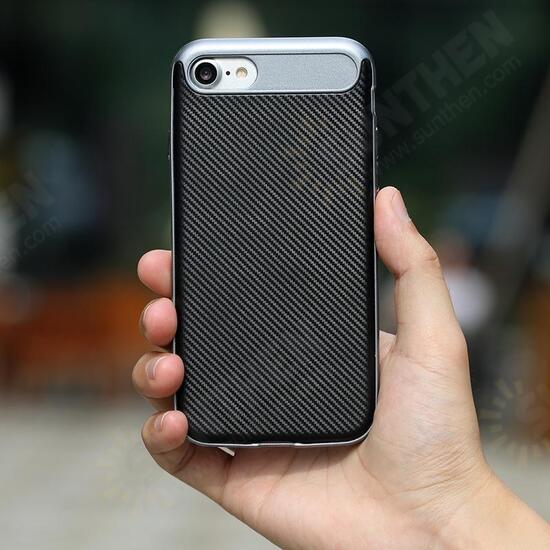 Carbon Fiber Texture Hybrid TPU PC Case For iPhone 7 Carbon Fiber Texture Hybrid TPU PC Case For iPhone 7