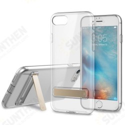 Crystal Kickstand TPU Case With Dust Plug For iPhone 7/8