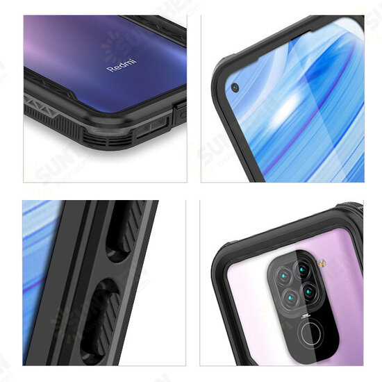 For Xiaomi Redmi Note 9 IP68 Waterproof Case Transparent Touch Screen PC + TPU Shockproof Dustproof Full Cover Protective Case Non-Original For Xiaomi Redmi Note 9 IP68 Waterproof Case Transparent Touch Screen PC + TPU Shockproof Dustproof Full Cover Protective Case Non-Original
