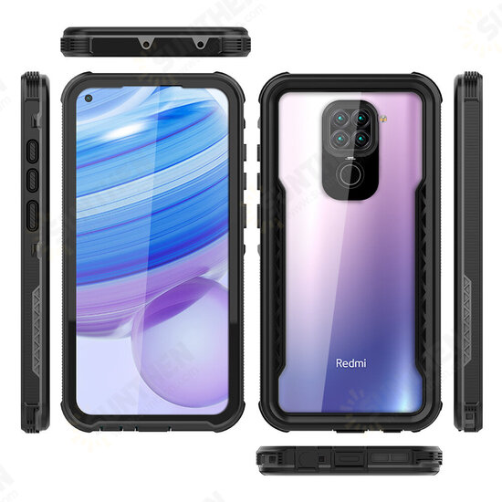 For Xiaomi Redmi Note 9 IP68 Waterproof Case Transparent Touch Screen PC + TPU Shockproof Dustproof Full Cover Protective Case Non-Original For Xiaomi Redmi Note 9 IP68 Waterproof Case Transparent Touch Screen PC + TPU Shockproof Dustproof Full Cover Protective Case Non-Original