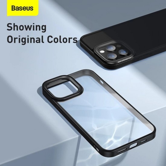 [Show Your LOGO] for iPhone 13/ 13 Pro/ 13 Pro Max Case Ultra Thin High Transparency Anti-Fingerprint Shockproof PC+TPU Protective Case