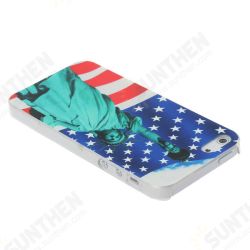 Statue Of Liberty Under The Flag Of US Pattern Hard Case For iPhone 5G