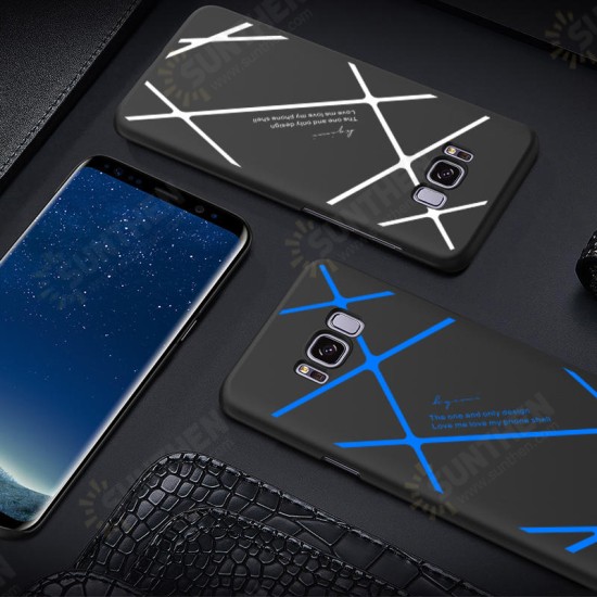 Stripped Lines Pattern Micro Matte Anti Fingerprint Case For Samsung S8 Plus