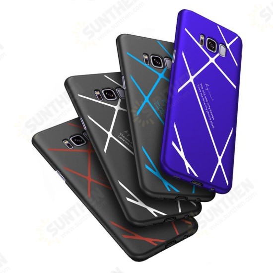 Stripped Lines Pattern Micro Matte Anti Fingerprint Case For Samsung S8 Plus