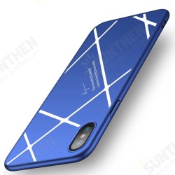 Stripped Lines Pattern Micro Matte Anti Fingerprint Case For iPhone X