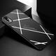 Stripped Lines Pattern Micro Matte Anti Fingerprint Case For iPhone X