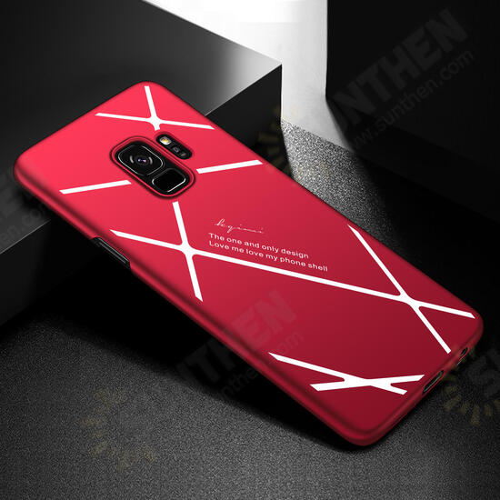 Stripped Lines Pattern Micro Matte Anti Fingerprint Phone Case For Samsung Galaxy S9