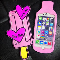 Sweet 3D Love Bottle Ice Cream Couples Case Soft Silicone Rubber Cover For iPhone 7 Sweet 3D Love Bottle Ice Cream Couples Case Soft Silicone Rubber Cover For iPhone 7