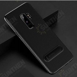 Carbon Fiber Kickstand Protective Case For Samsung Galaxy S9/S9 Plus