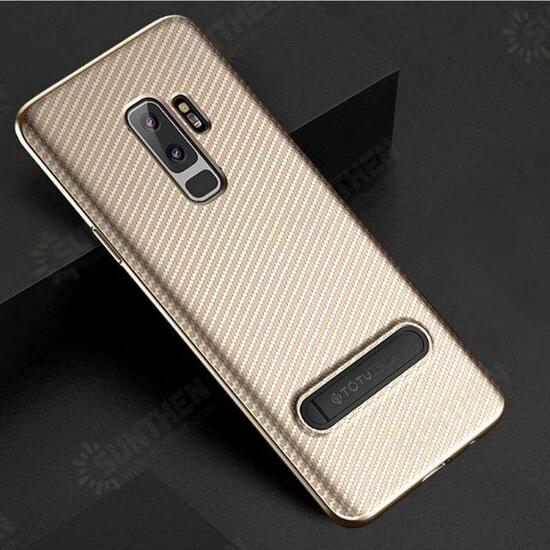 Carbon Fiber Kickstand Protective Case For Samsung Galaxy S9/S9 Plus